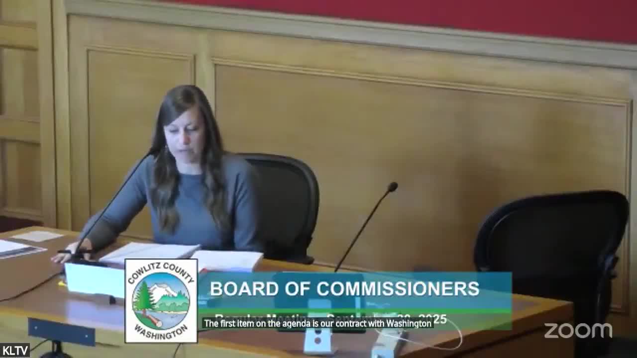 Cowlitz County accepts $11.7 million state homeless grant and OKs subcontracts