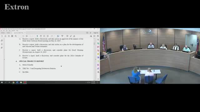 Streetscape work shifts into 300–400 blocks; parking and access rearranged in downtown Denison