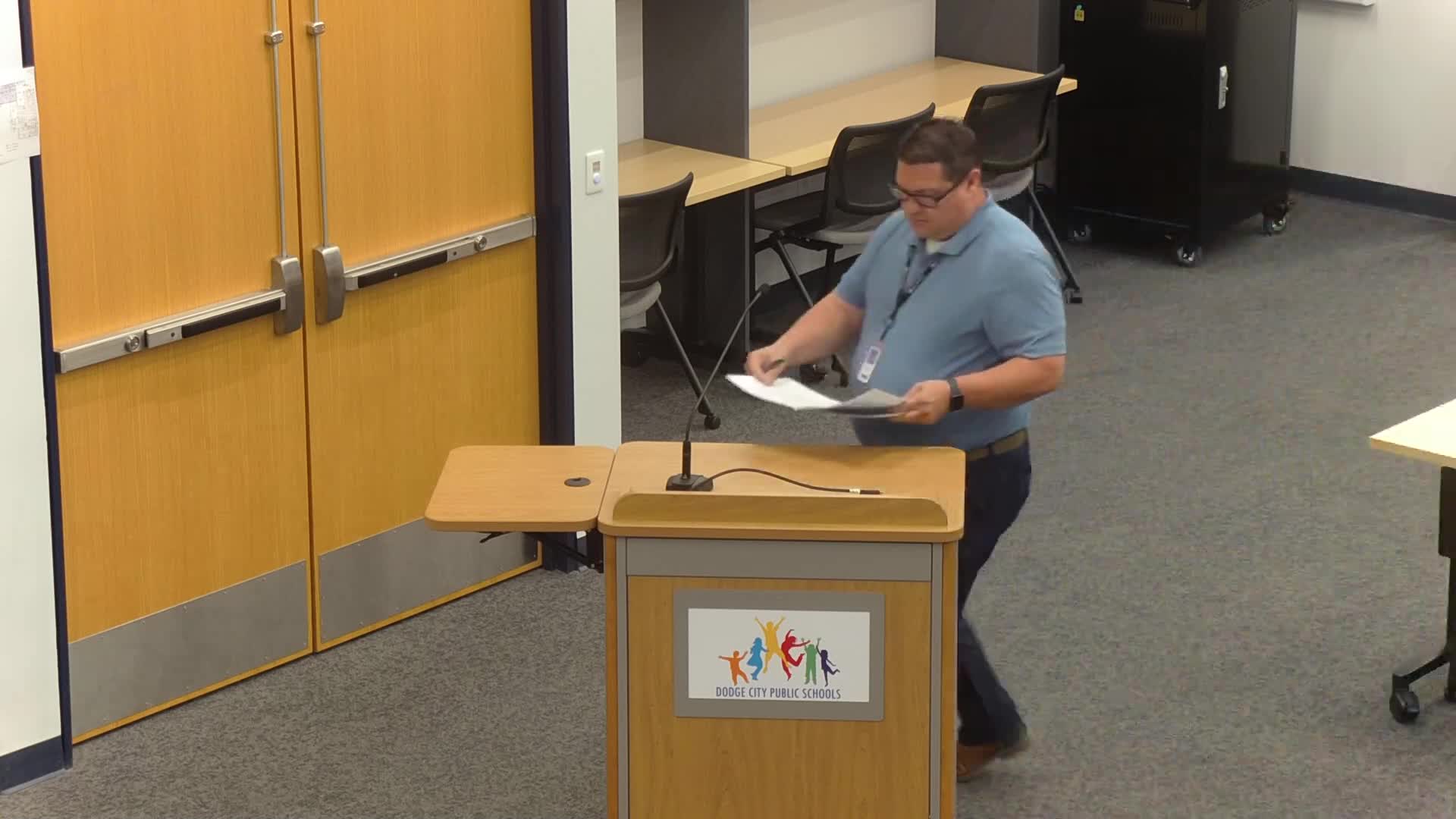 USD 443 board approves vehicle and music-instrument purchases and raises sick‑leave retirement payout