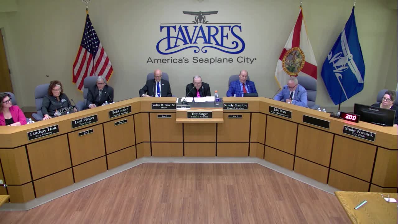Tavares council renews opt‑out of Live Local tax break, accepts FEMA grant for fire safety trailer and hires federal/state relations firm