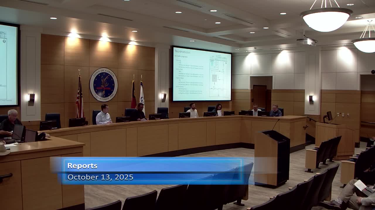 Planning staff updates: transportation plan contract, Duke Health presentation and WakeMed groundbreaking noted