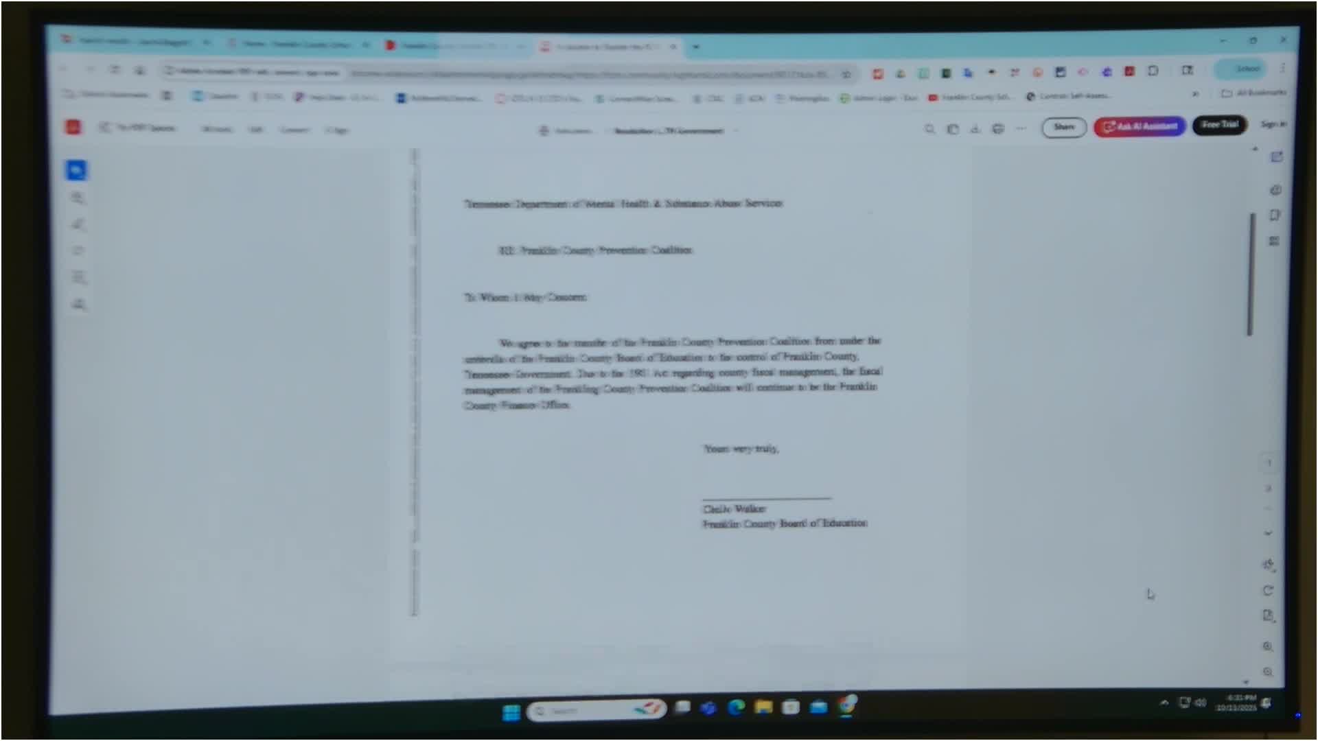 Franklin County moves Prevention Coalition from school system to county oversight