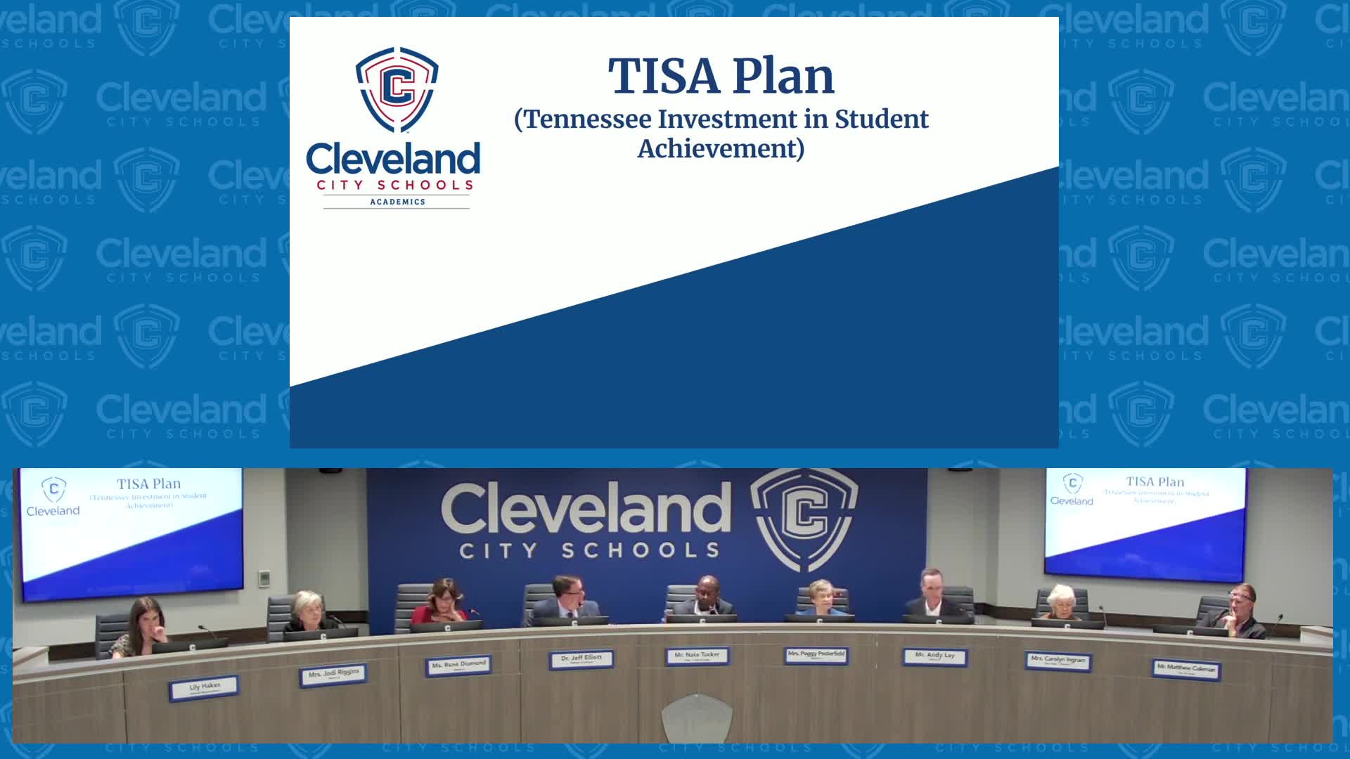 Cleveland City Schools board approves three-year TISA plan after data review and public feedback
