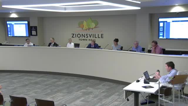 Zionsville BZA approves reduced side-yard setback for canopy at 10701 Deandre Drive B