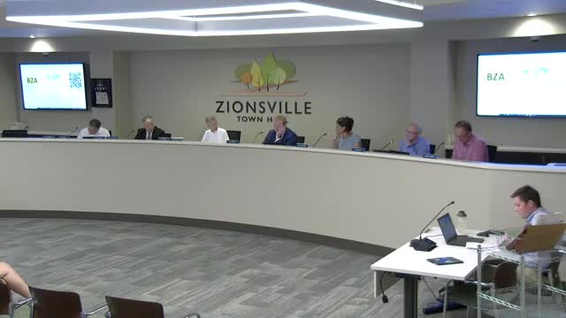 Votes at a glance: Zionsville BZA October meeting actions — minutes approved; two petitions continued; one variance denied; one variance approved; 2026 calendar