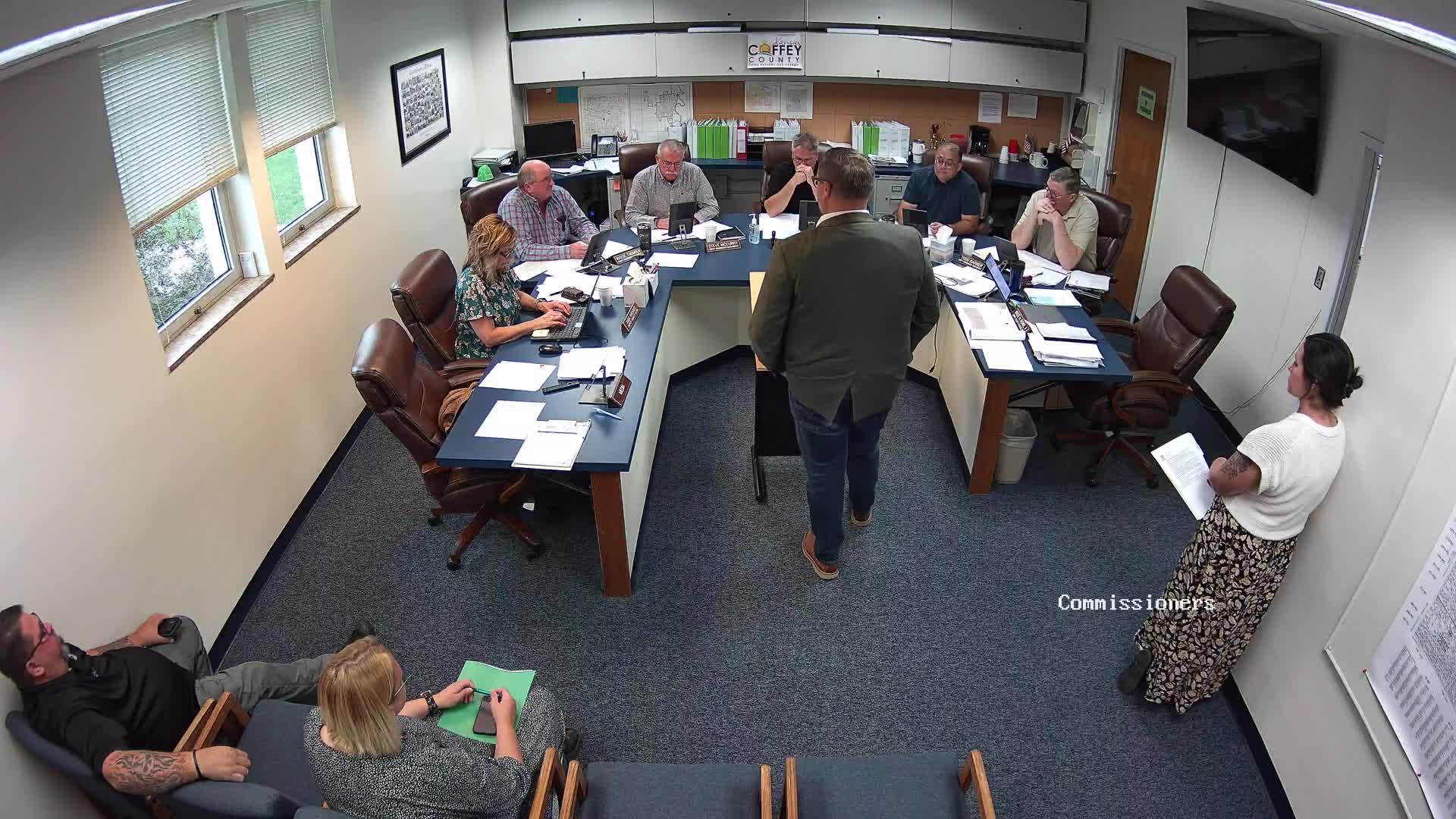 Coffey County commissioners approve personnel notices, transportation support, mental‑health grant and zoning special use