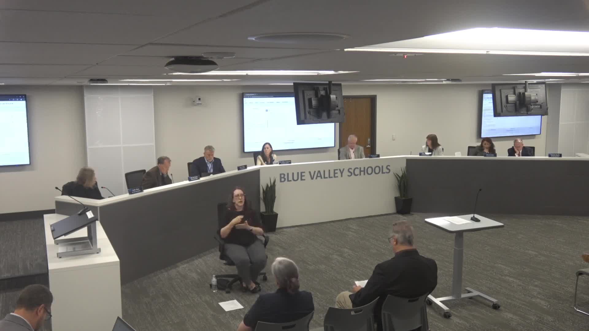 Blue Valley board approves human-resources report and two addenda; one addendum passes 6–1