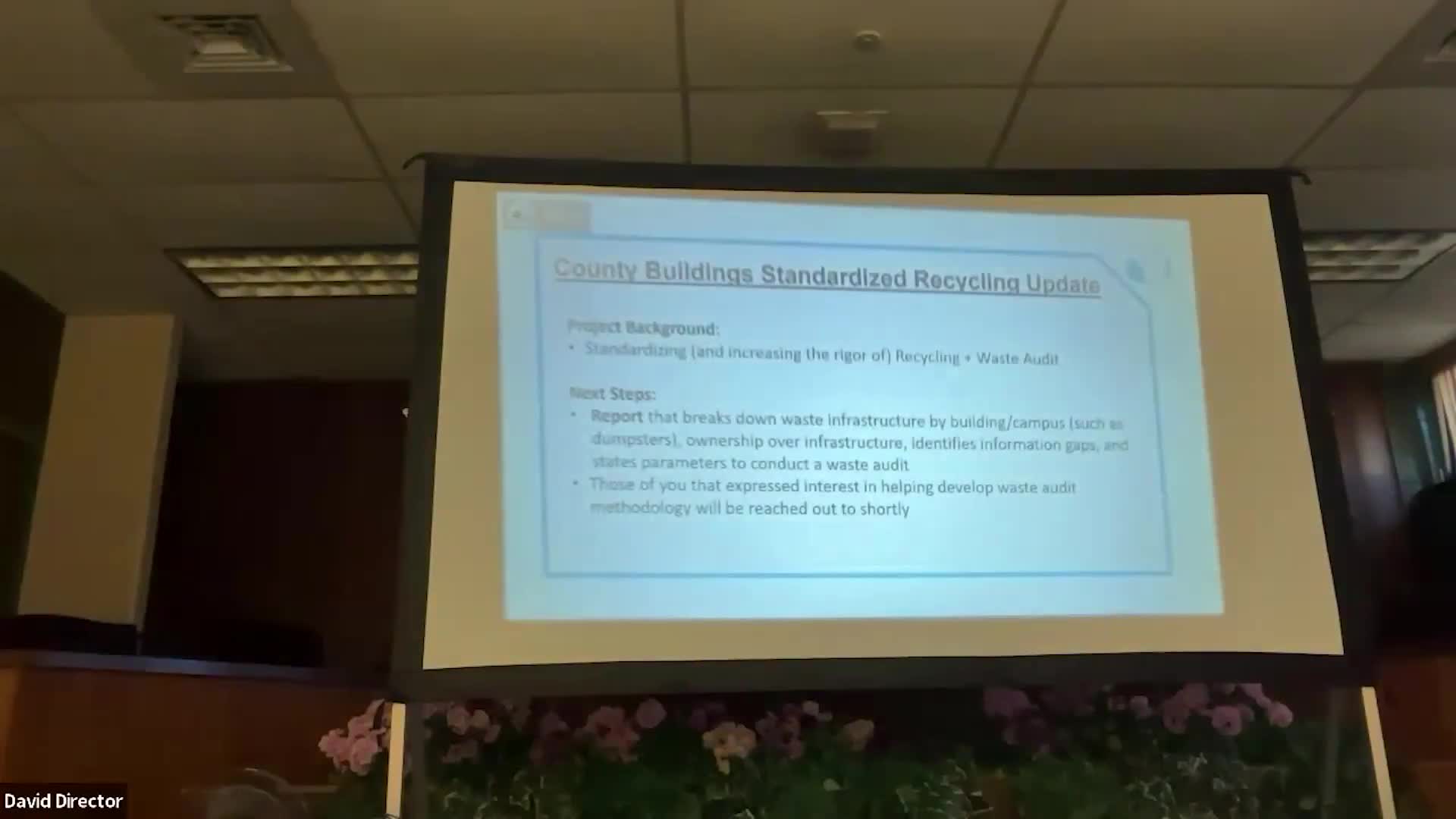 Delaware County sustainability office outlines waste‑audit consolidation, EIC hub and volunteer recycling events