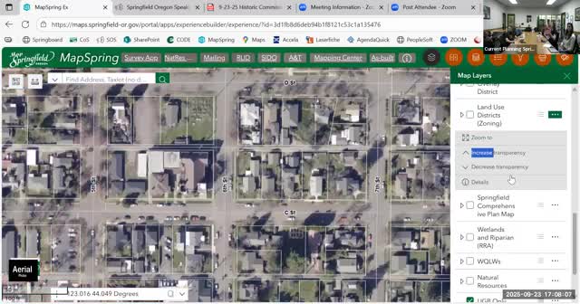 Commission considers funding and placement of Southern Pacific Railroad plaque for Ganson subdivision