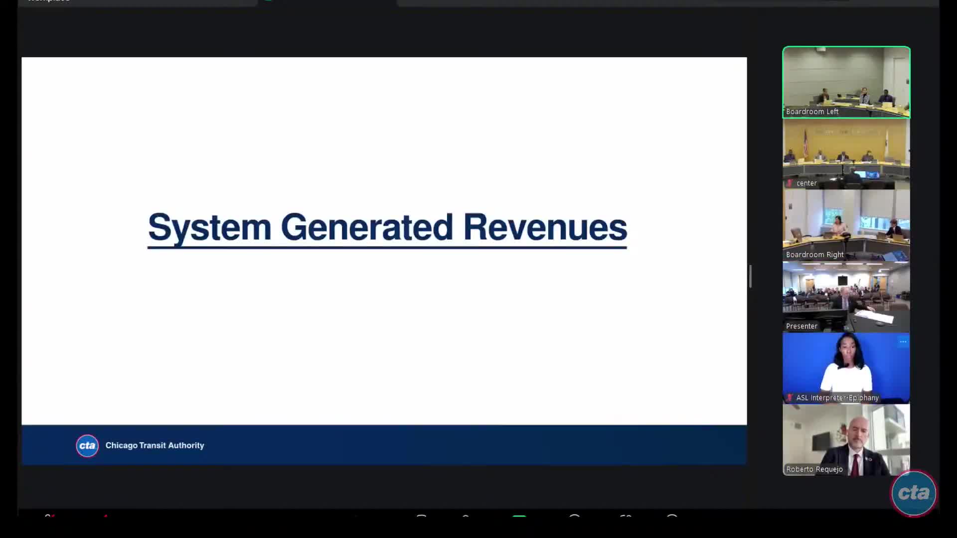CTA finance report: August system revenue ahead of last year and near budget; year-to-date favorable variances