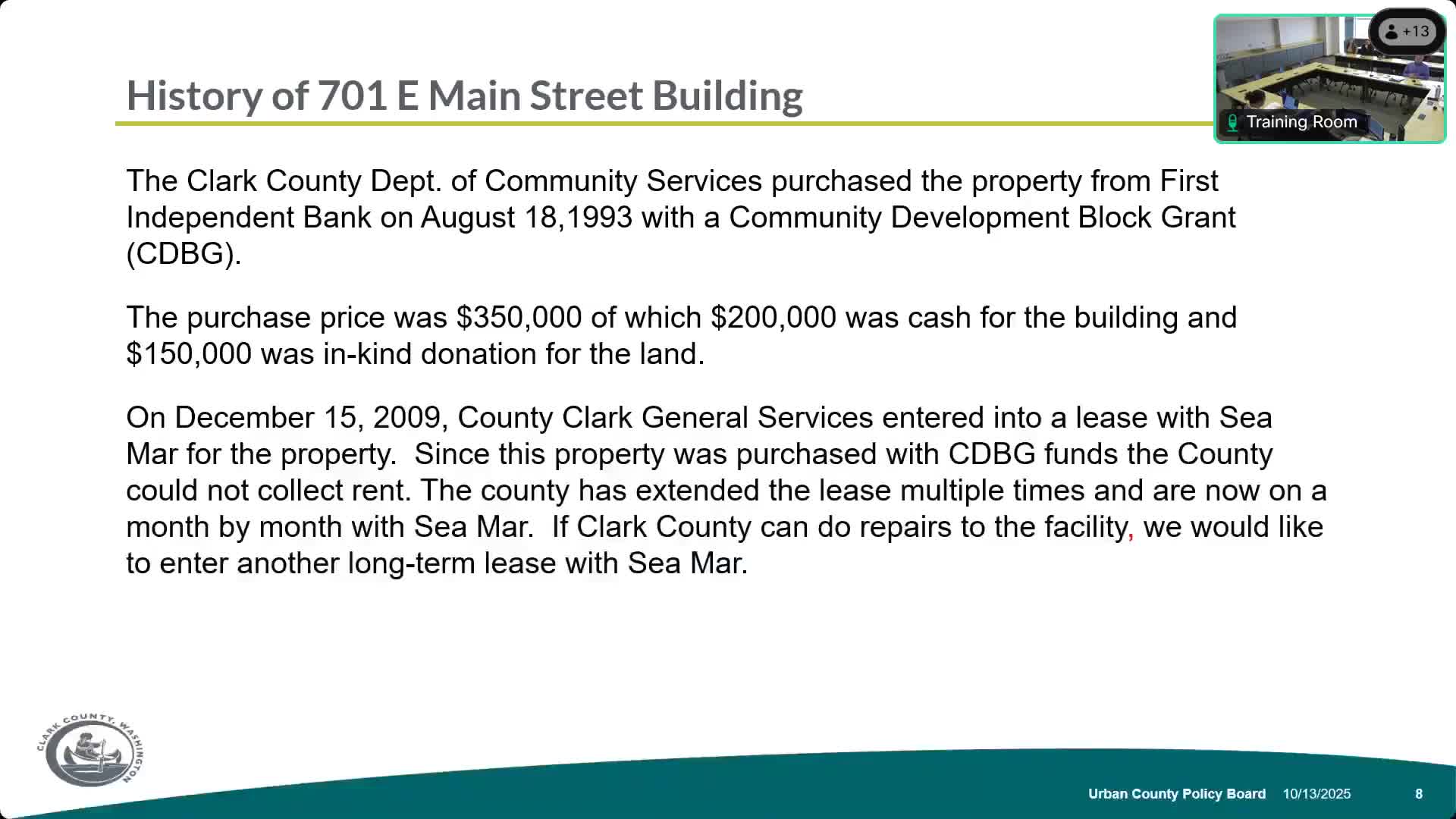 Board weighs options for WIC building in Battle Ground; decision deferred to November