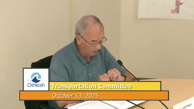 Votes at a glance: Oshkosh Transportation Committee (Oct. 13) — minutes, GO Transit fares, parking changes approved
