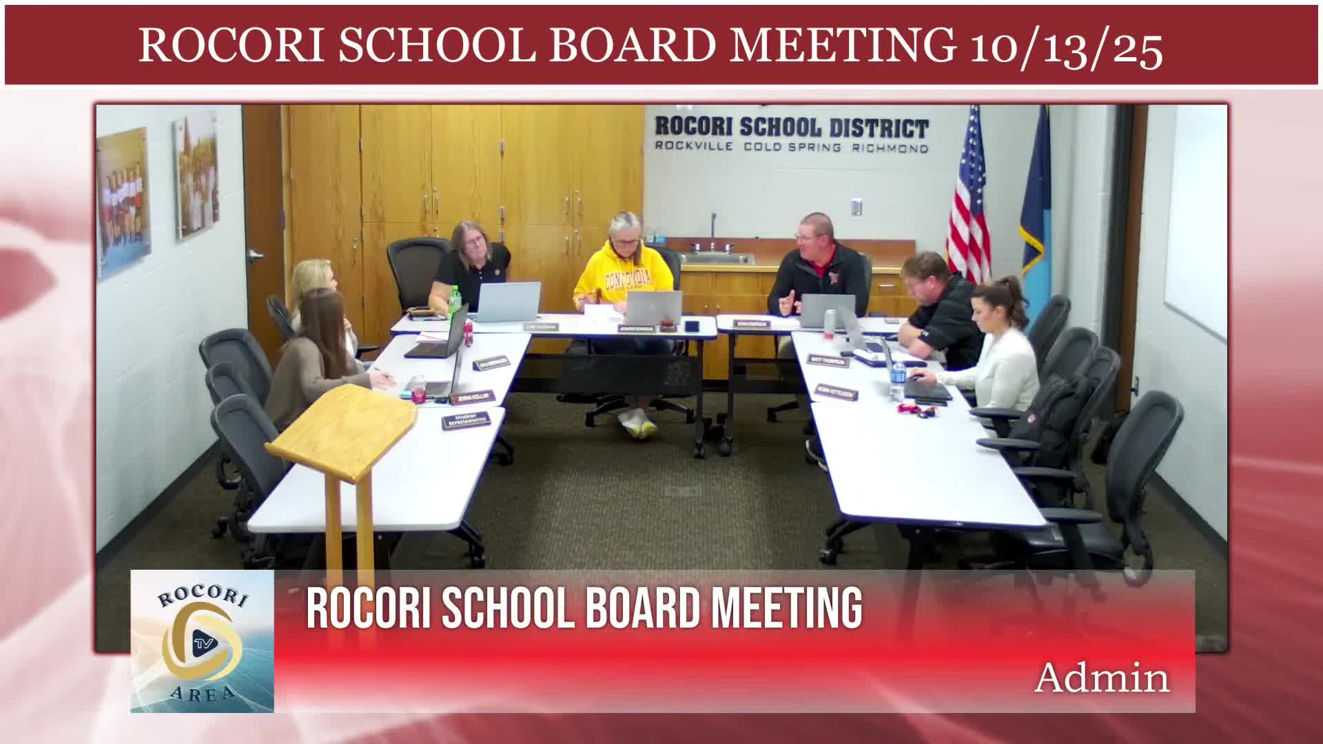 Superintendent reports enrollment, conference change, HVAC progress, insurance increases and contract talks