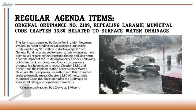 Council awards Wellhead building upgrades to Archon Inc.; approves application for Zone 1 water tank funding