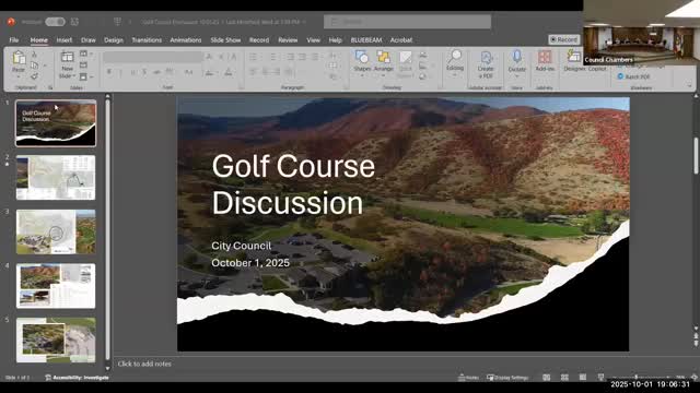 Payson council hears plan for short golf course expansion; staff to seek budget amendment using fund balance