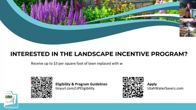 State webinar highlights fall planting, turf‑replacement options and water‑wise species for Utah landscapes