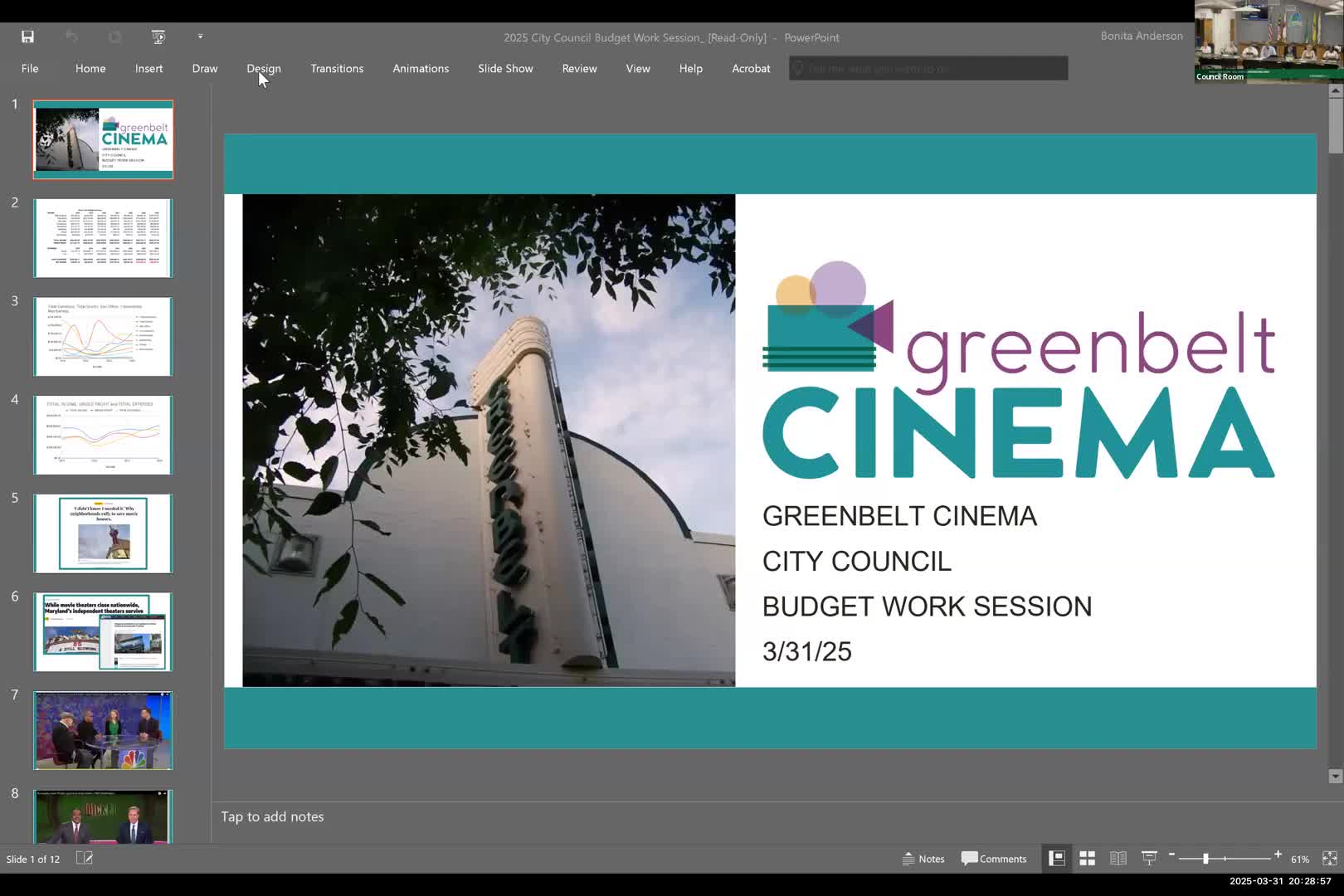 Greenbelt Cinema reports revenue rebound, expands rentals and youth programs; seeks continued city support