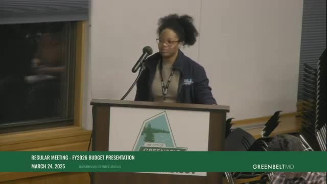 Greenbelt council reviews FY2026 budget, auditors report and staffing shifts as revenue uncertainty grows