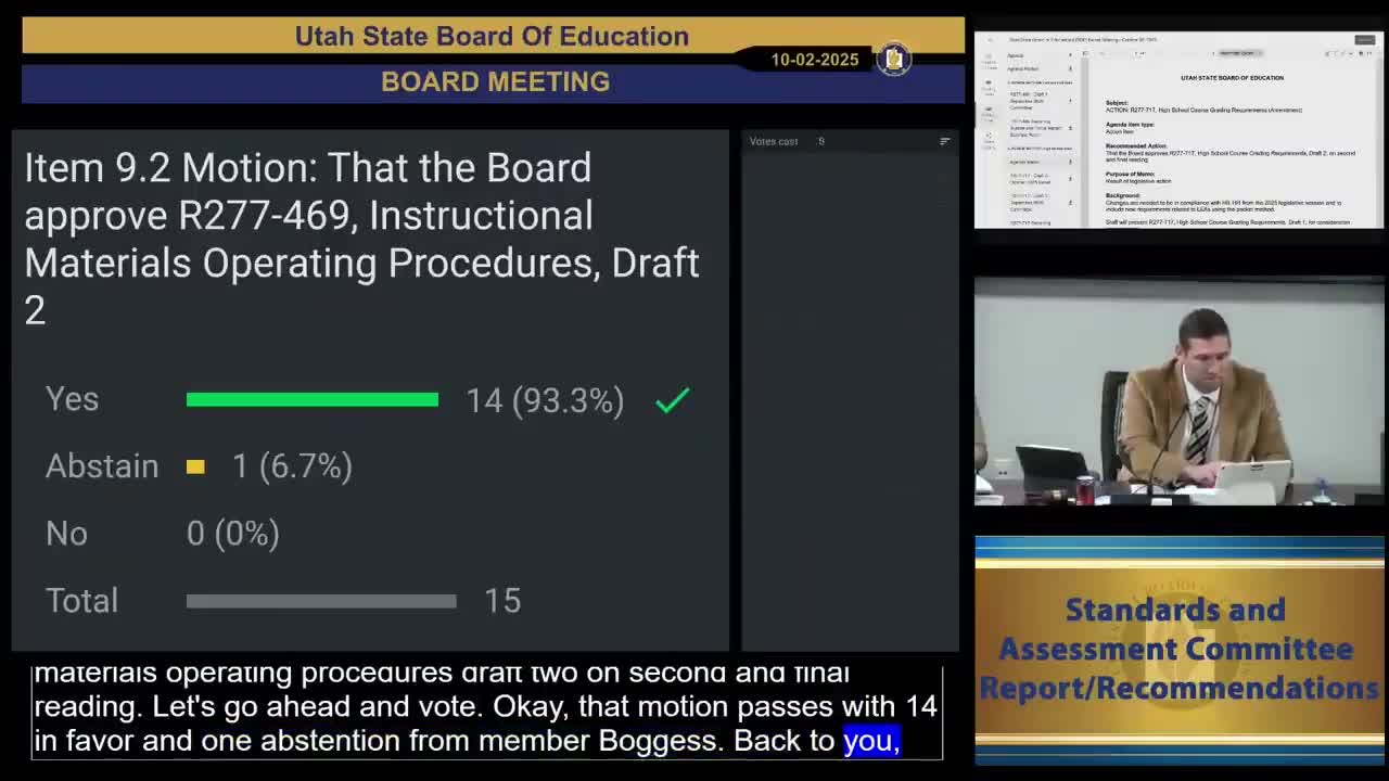 Board amends rule to bar packets from replacing a prior high-school course grade