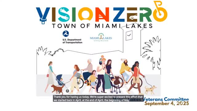 Consultant presents Vision Zero safety-action plan to Miami Lakes; identifies crash hotspots and public engagement tools