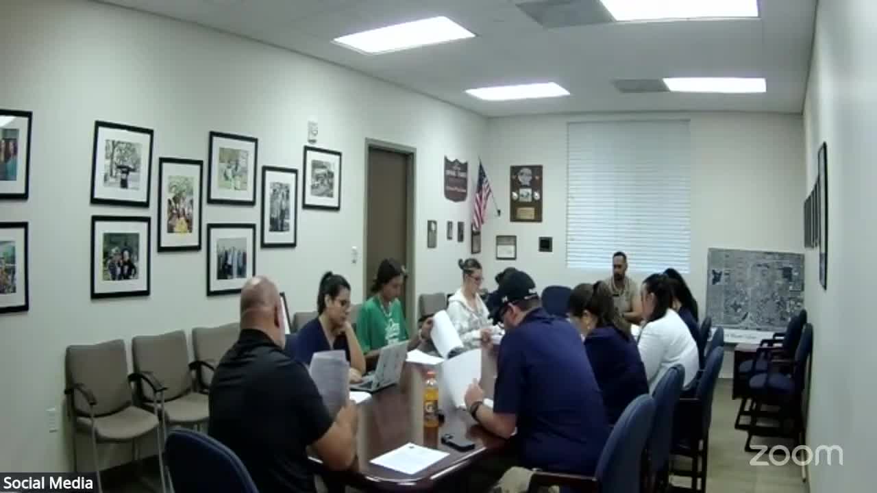 Votes at a glance: adoption of minutes, meeting schedule and bike rodeo date approved