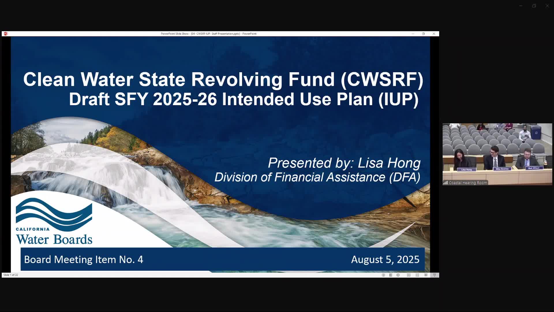 State Board adopts FY 2025–26 Clean Water SRF intended use plan, restores $15M water-recycling grant cap