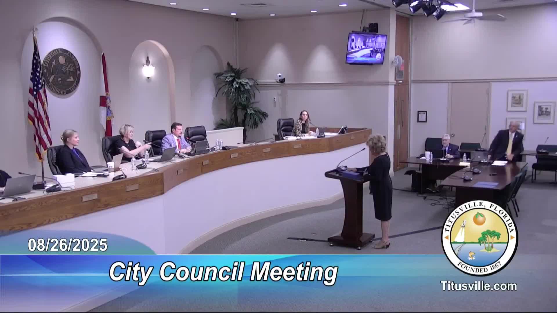 Titusville presents 2025 Community Service Award to Jessie Kirk