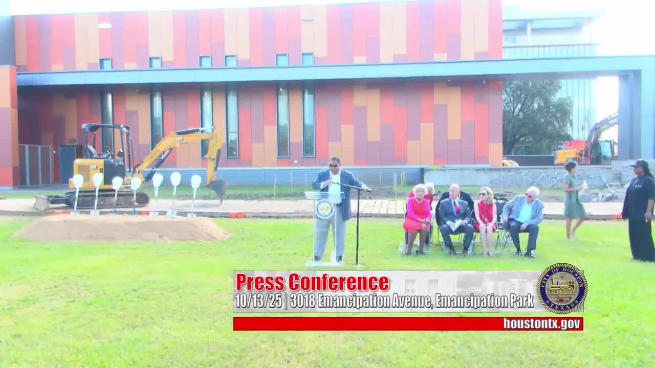 Groundbreaking at Emancipation Park highlights new cultural center and performance venue, private and public funding