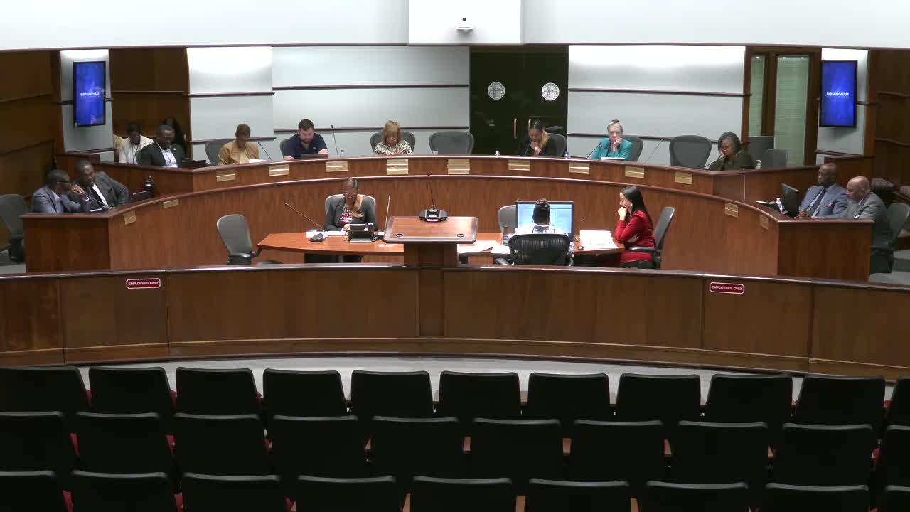 Birmingham council approves expanded city match for Hensley Works site study and moves to executive session over potential litigation