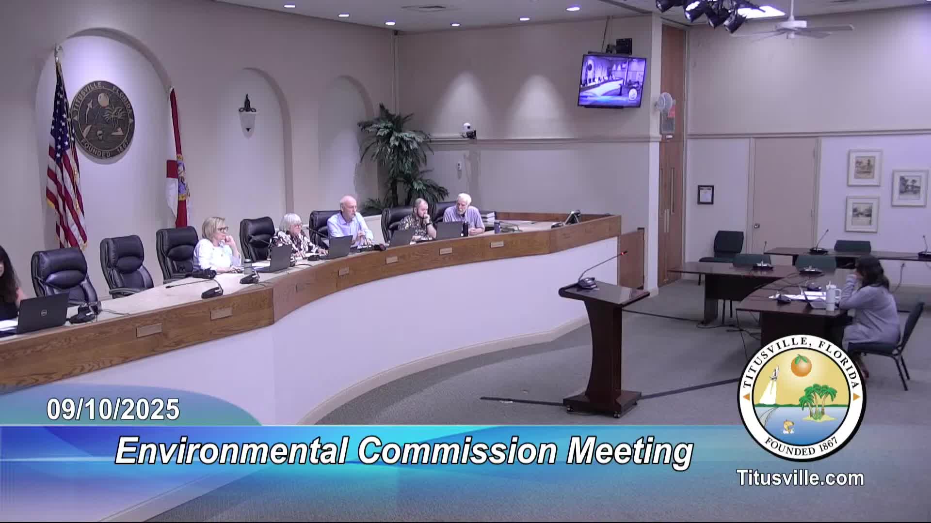 Titusville environmental panel asks staff to forward trust-fund paper to city for urban-forest plan support