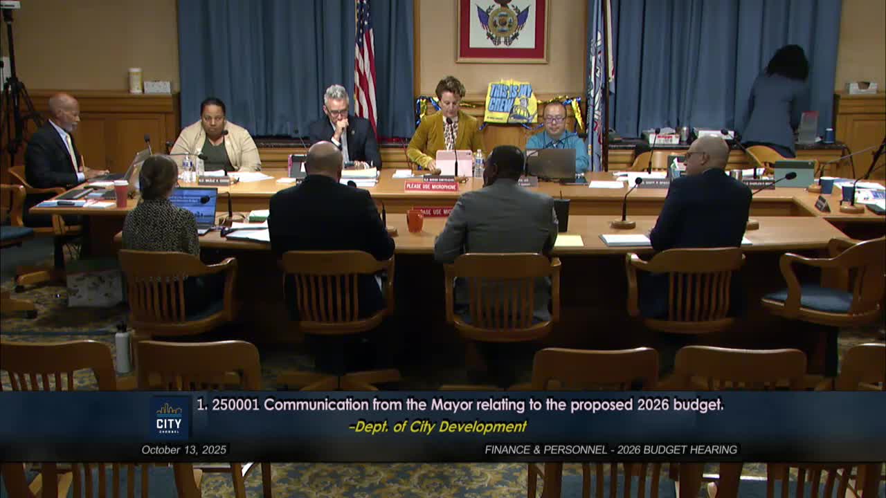 City development and Rackham present 2026 budget priorities: Homes MKE finish, new homeownership fund, more commercial corridor grants and TIF activity