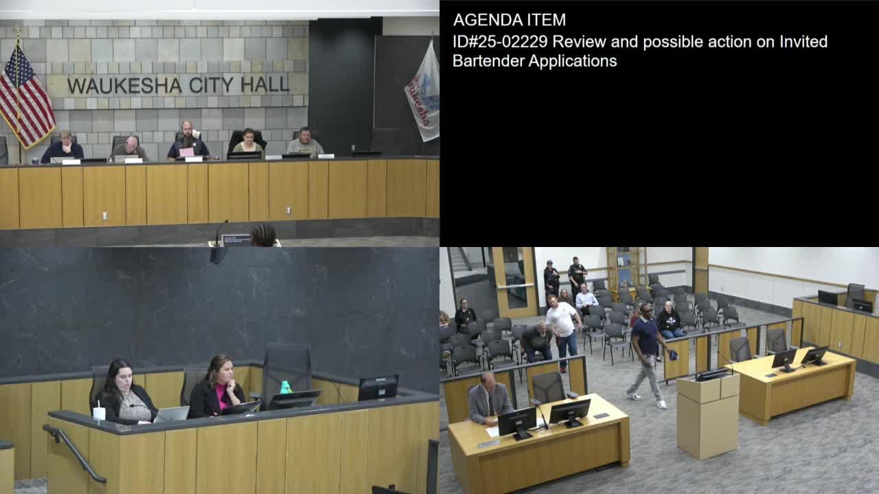 Waukesha committee approves three operator licenses, holds two applicants for follow-up