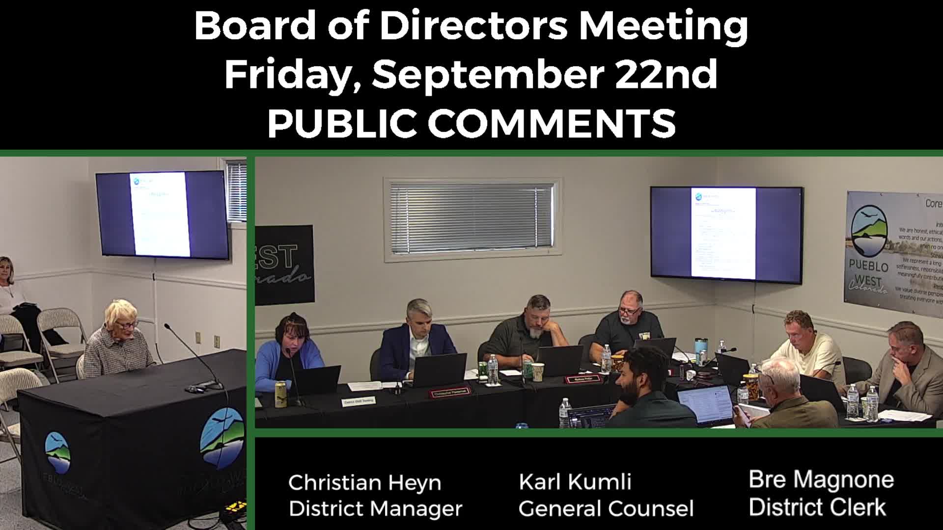 Public commenter urges nondenominational invocation; board points to adopted 2023 policy allowing invocations by Pueblo West residents