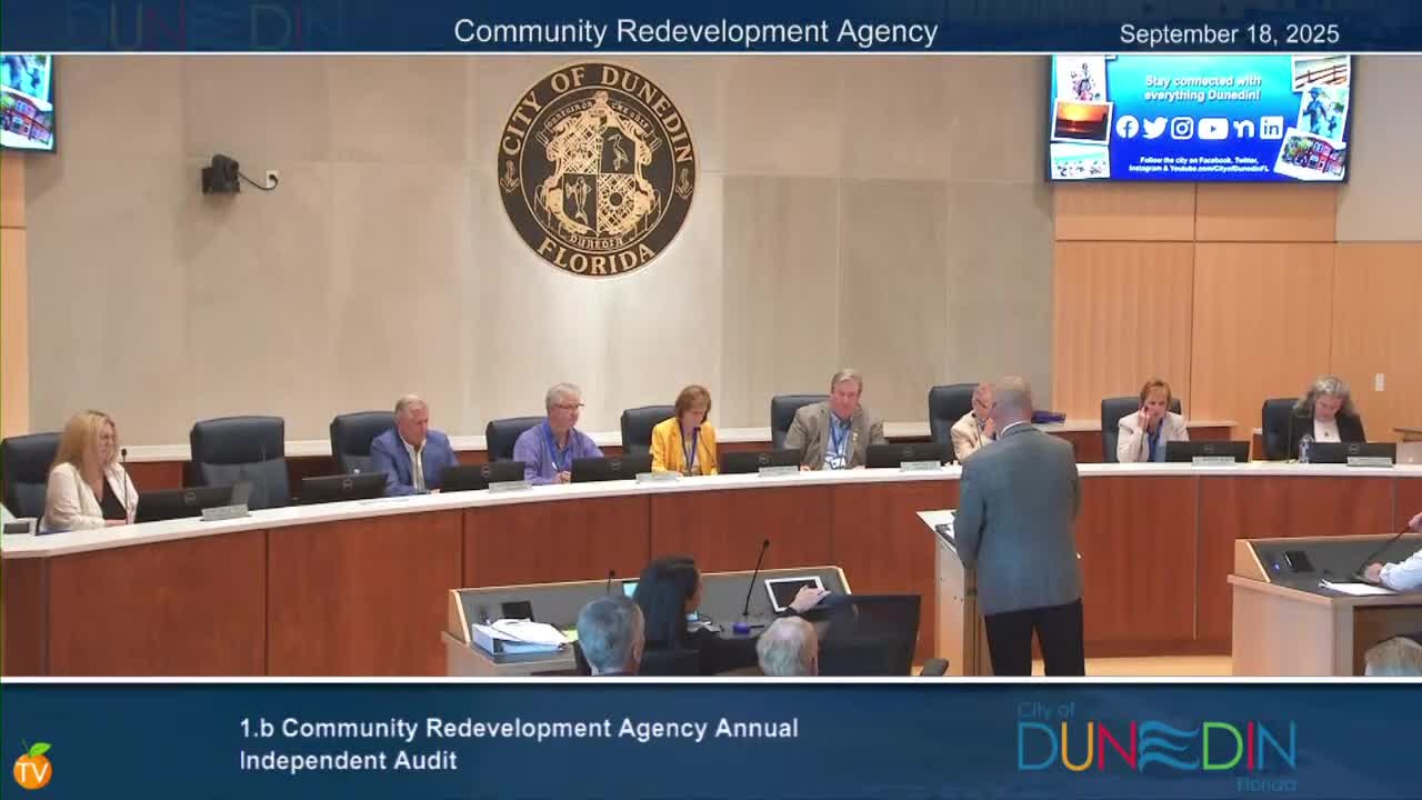 Dunedin CRA accepts clean audit, adopts $11.24 million FY2026 budget