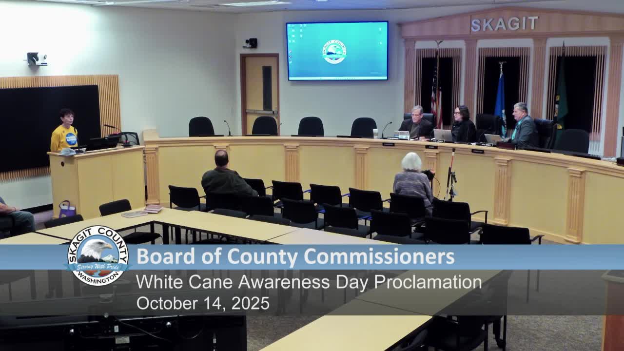 Skagit County proclaims Oct. 15, 2025, White Cane Awareness Day