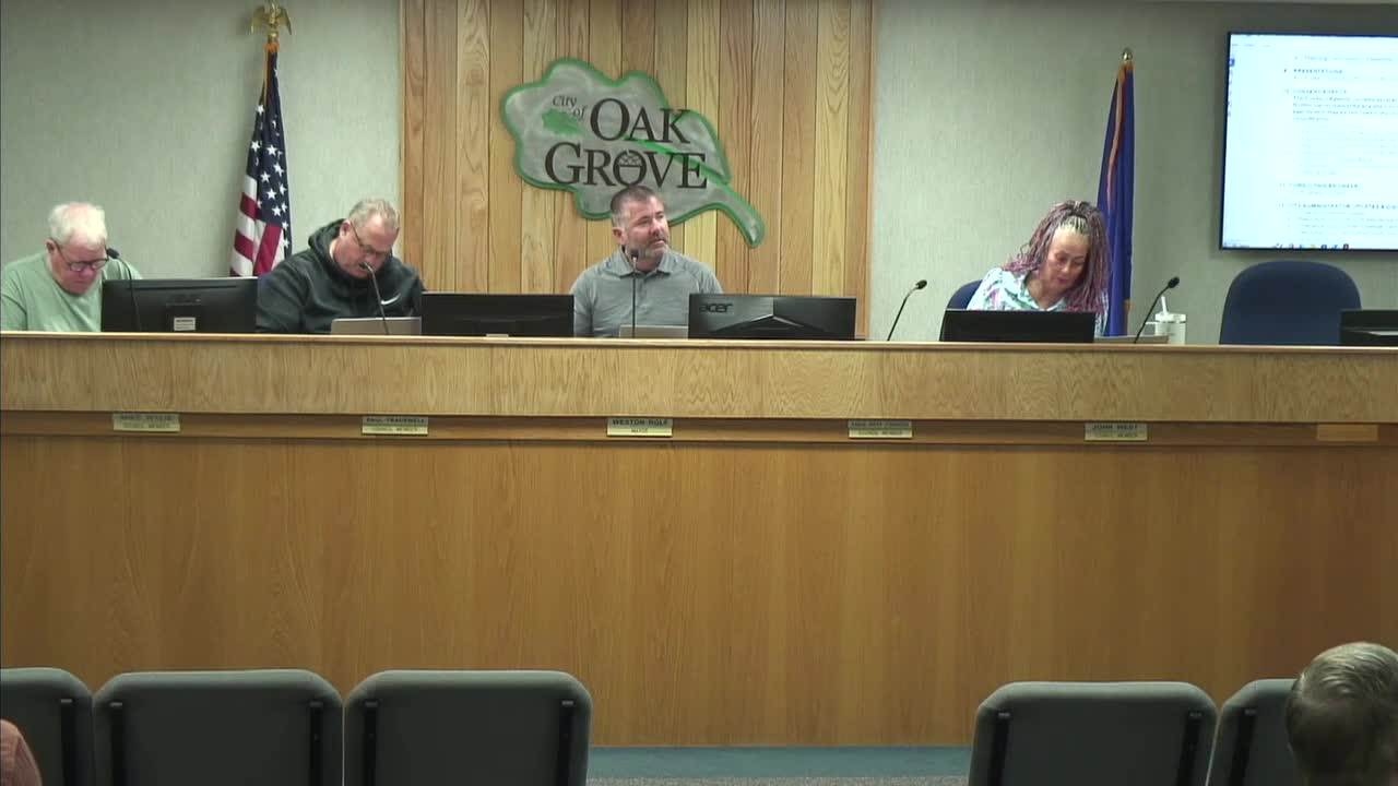 Votes at a glance: Oak Grove council approves routine consent items, recycling agreement, cannabis fee schedule and ordinance publication