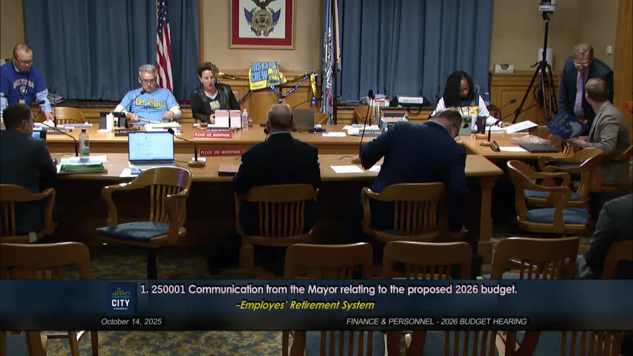Retirement system projects higher city pension contribution in 2026; board and actuary point to salary shifts and market volatility