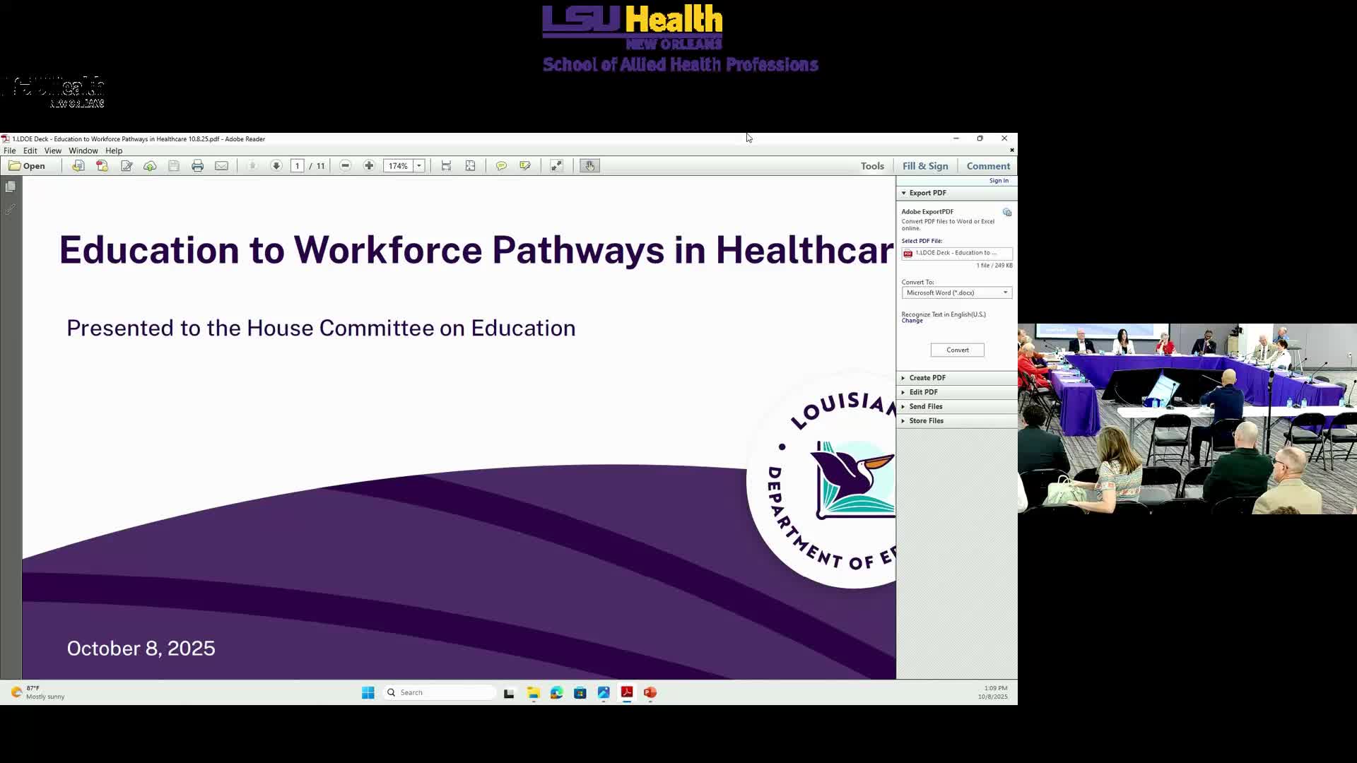State education officials outline K‑12 career and technical funding and credential pathways for health careers
