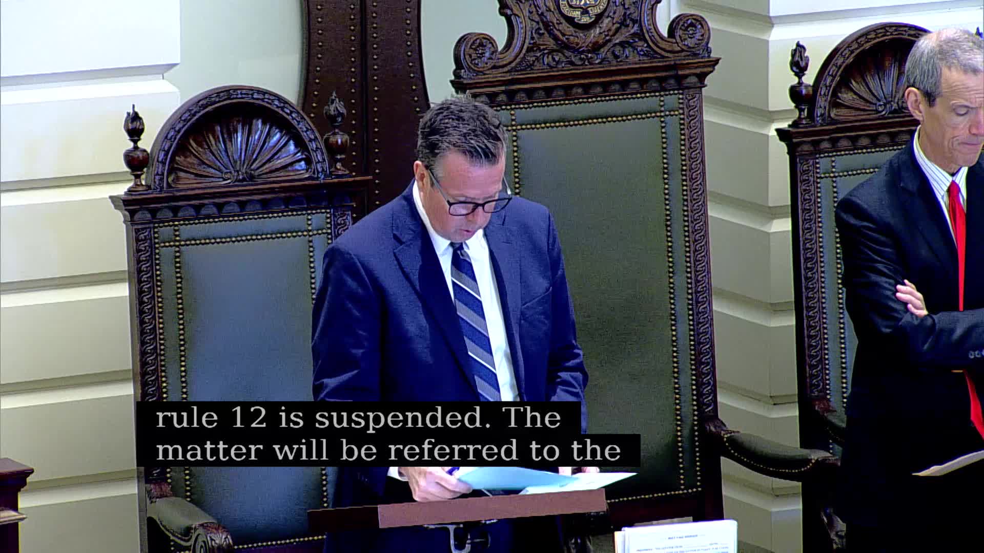 Senate orders committee reports, schedules second readings for multiple bills including menstrual-product and 'move over' measures