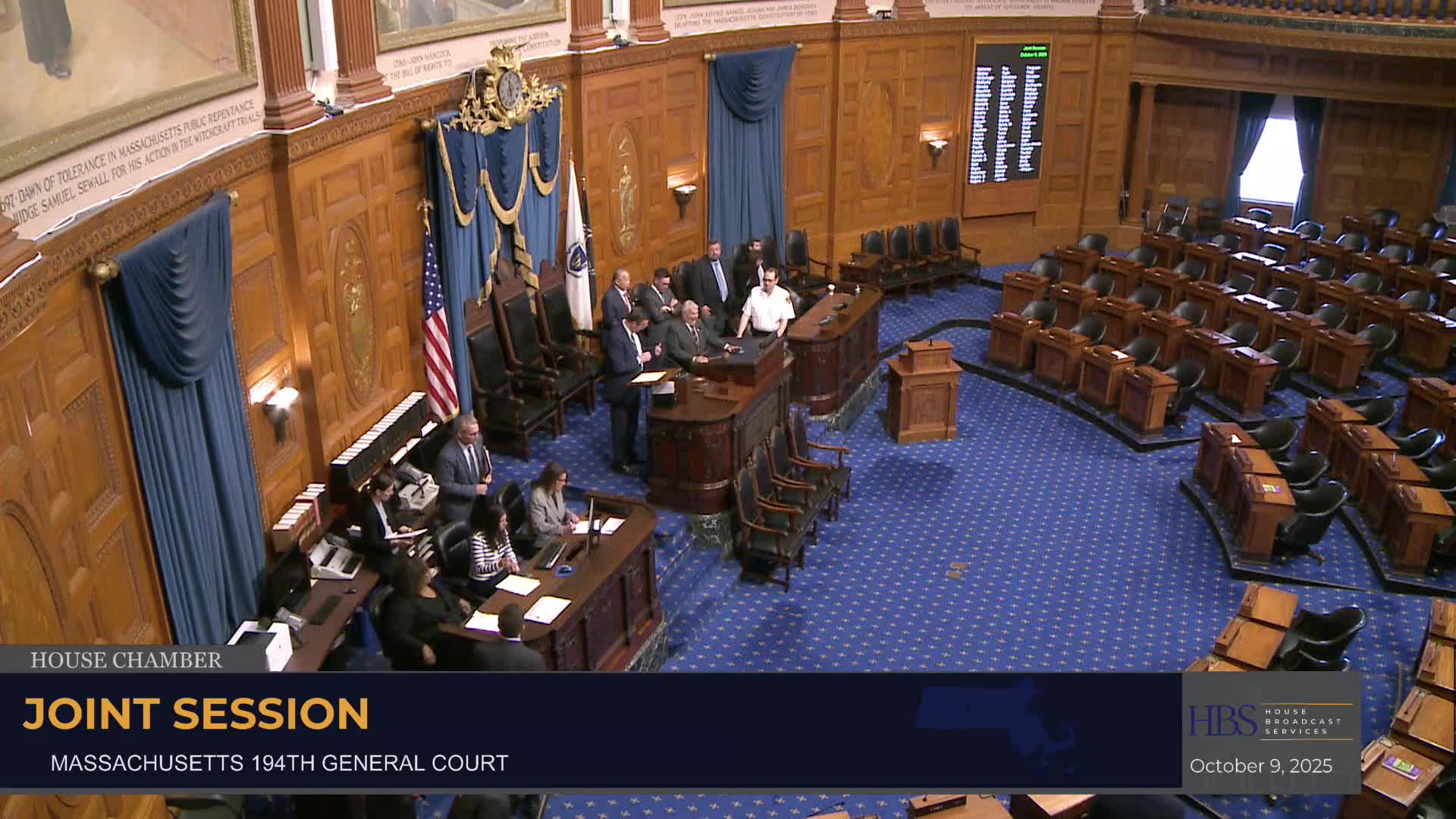 Joint session recesses until April 8 at 12:00 noon
