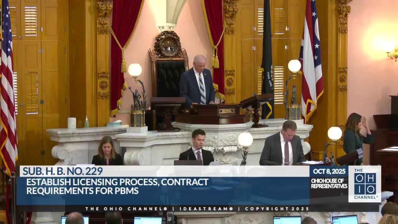 House passes PBM oversight bill requiring licensing and disclosure of pharmacy benefit managers