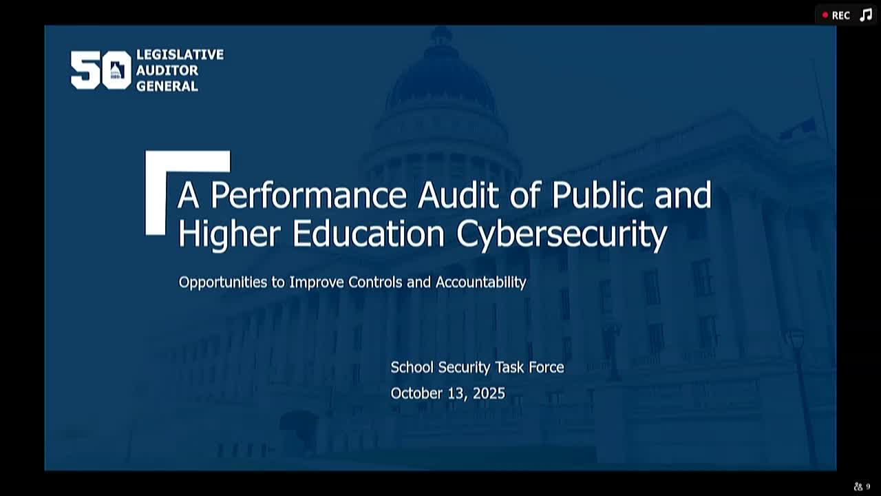 Legislative audit finds gaps in school and higher-education cybersecurity; urges minimum standards and future testing