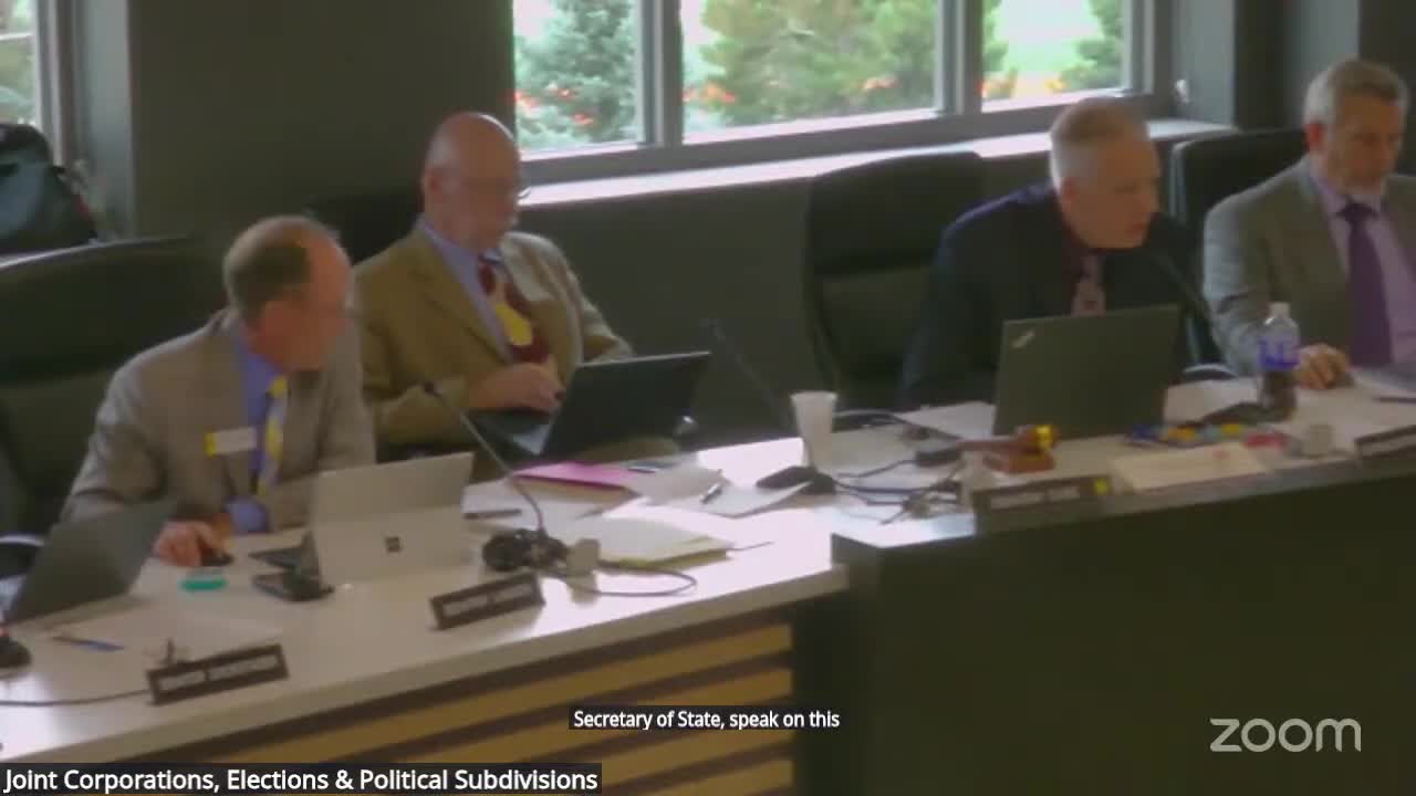 Secretary of State backs voter-registration fixes; committee approves technical date change and sponsors bill