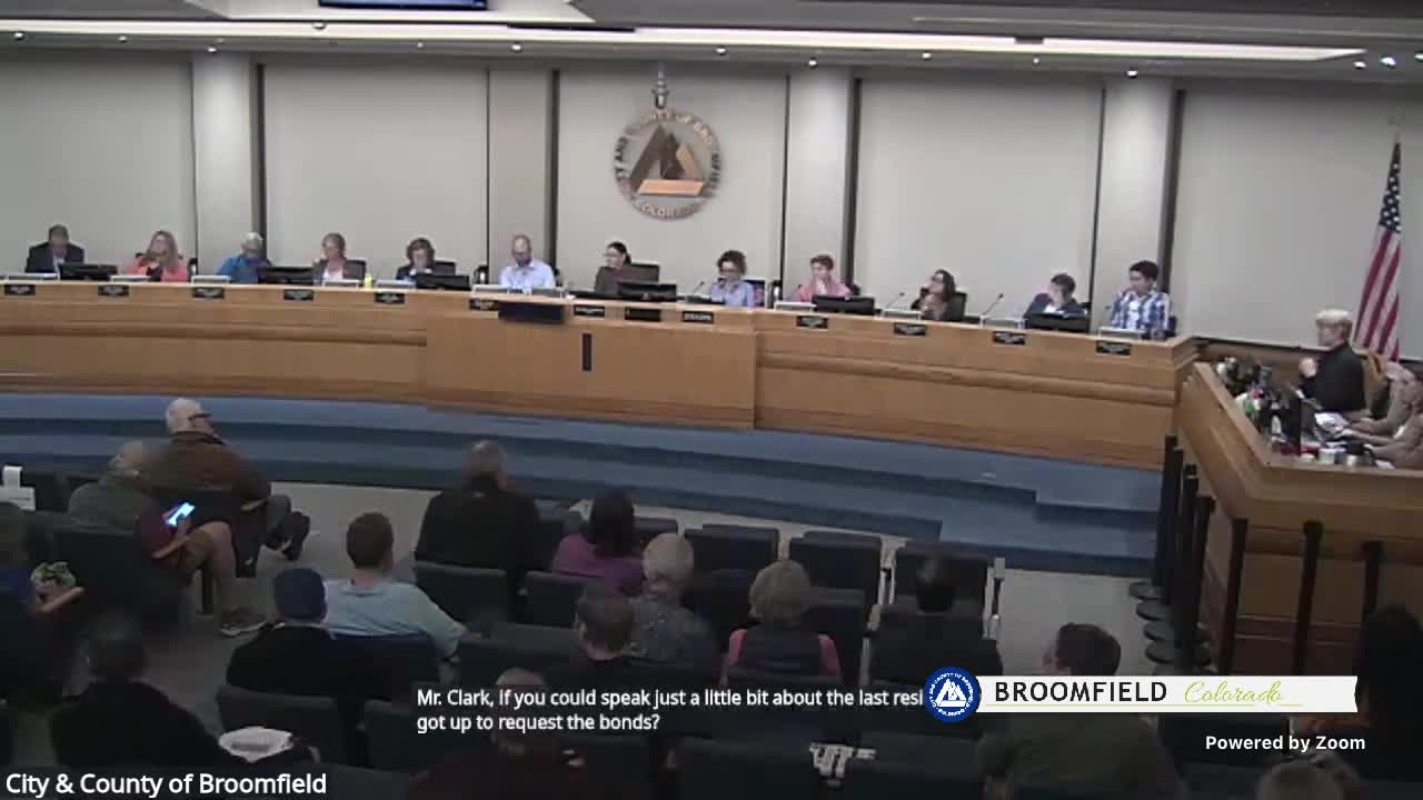 Broomfield council clears 15% water-rate increase on first reading; approves bonds to fund water tanks, sewer expansion and police facility
