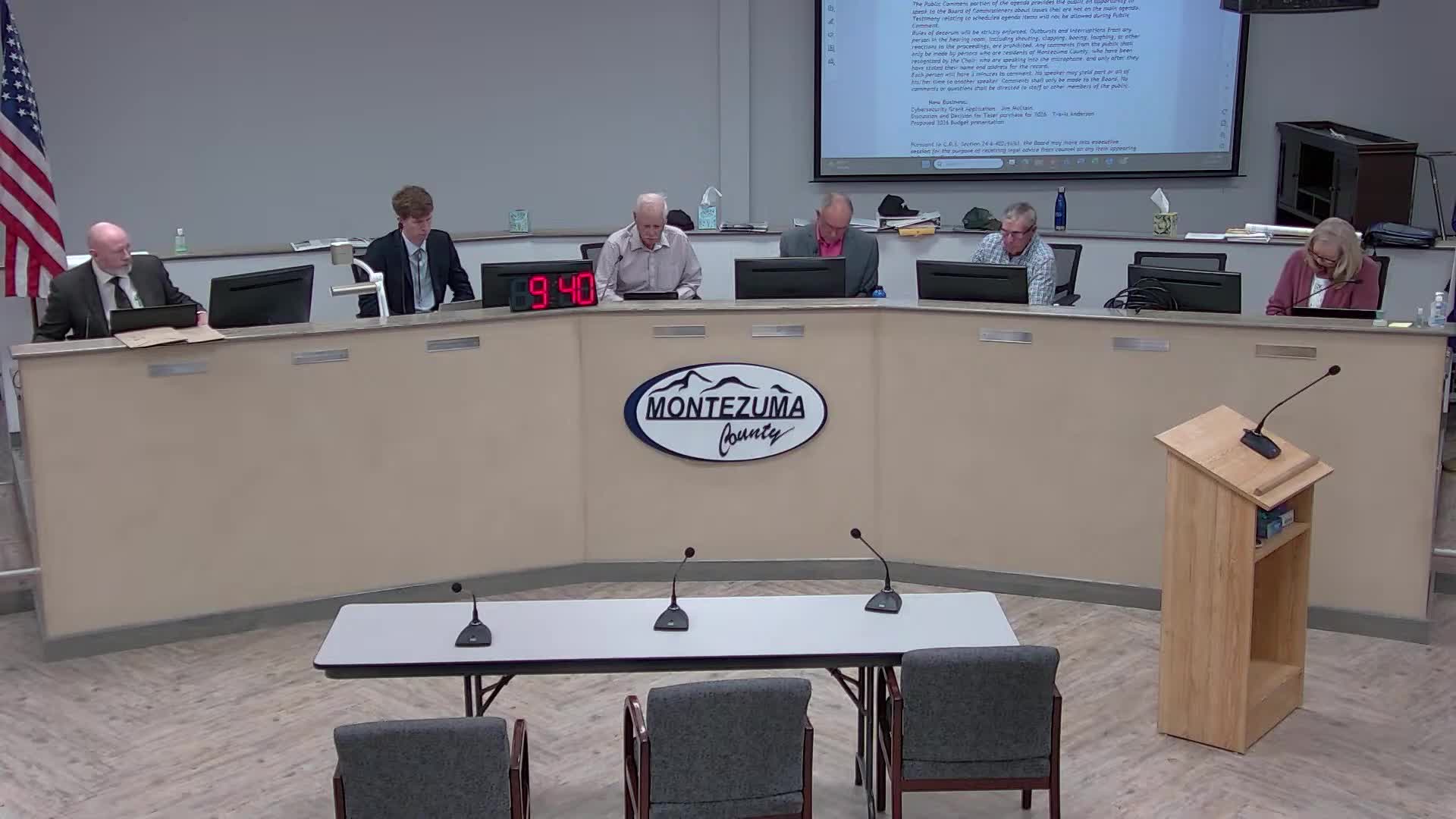 County presents proposed 2026 budget; general fund projected shortfall covered from reserves and capital adjustments