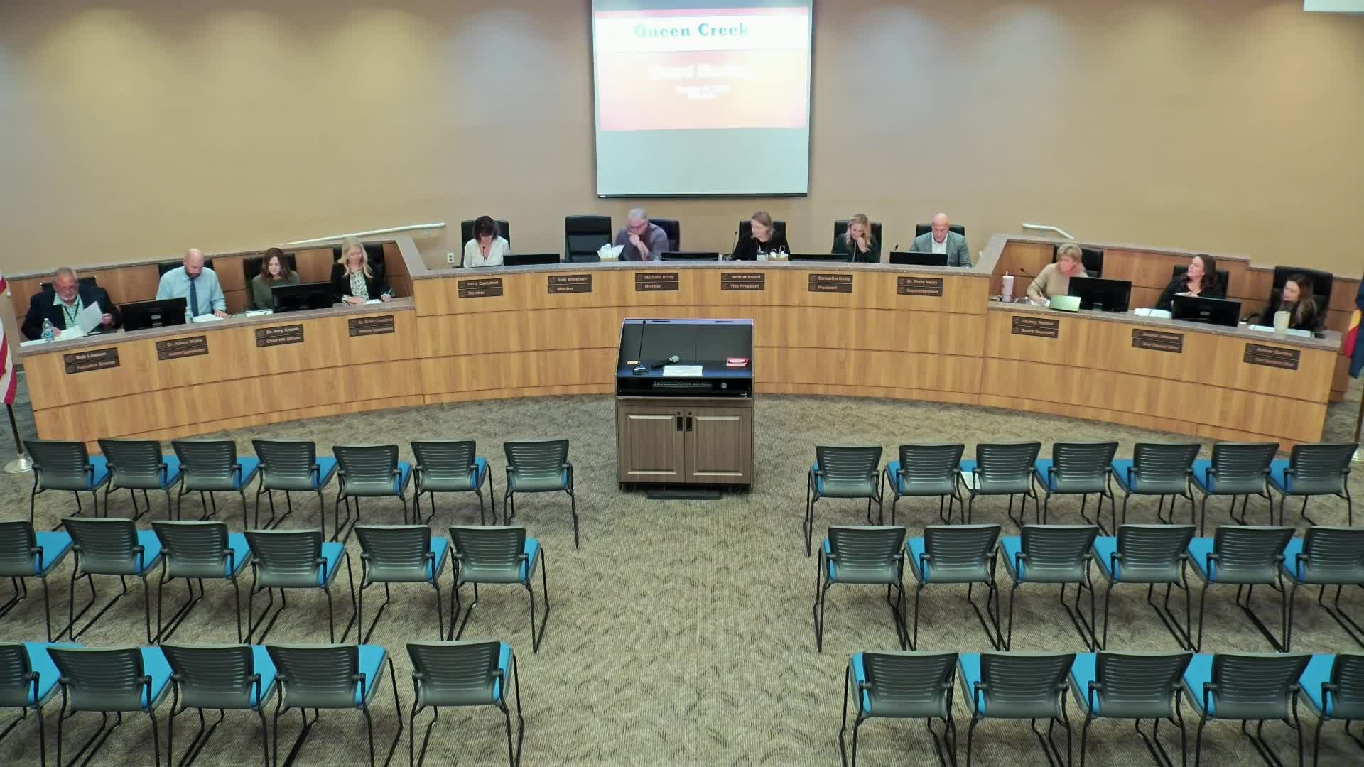 Votes at a glance: Queen Creek board approves AFR publication, gym divider, personnel and convenes executive session