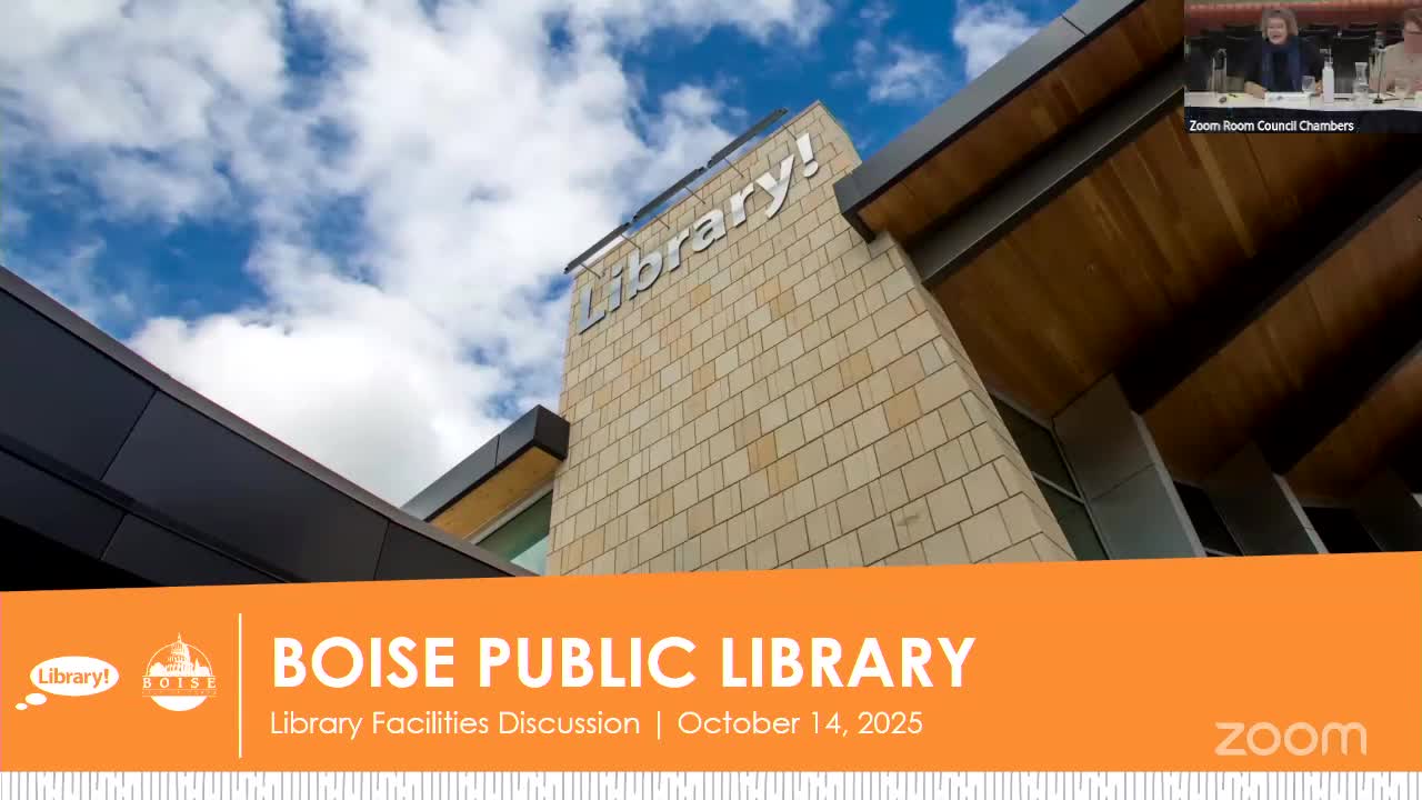 Boise council and library trustees ask staff for funding options, lease reviews and a 5‑year facilities check