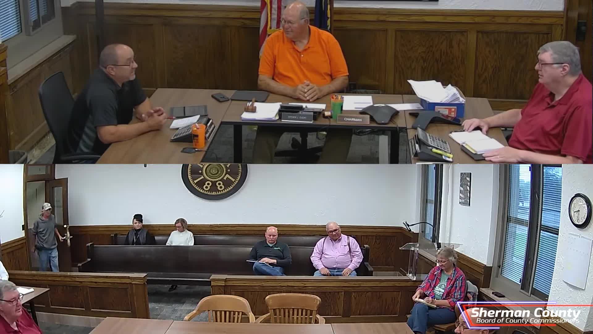Sherman County adopts two‑way TextMyGov platform and approves a series of routine motions