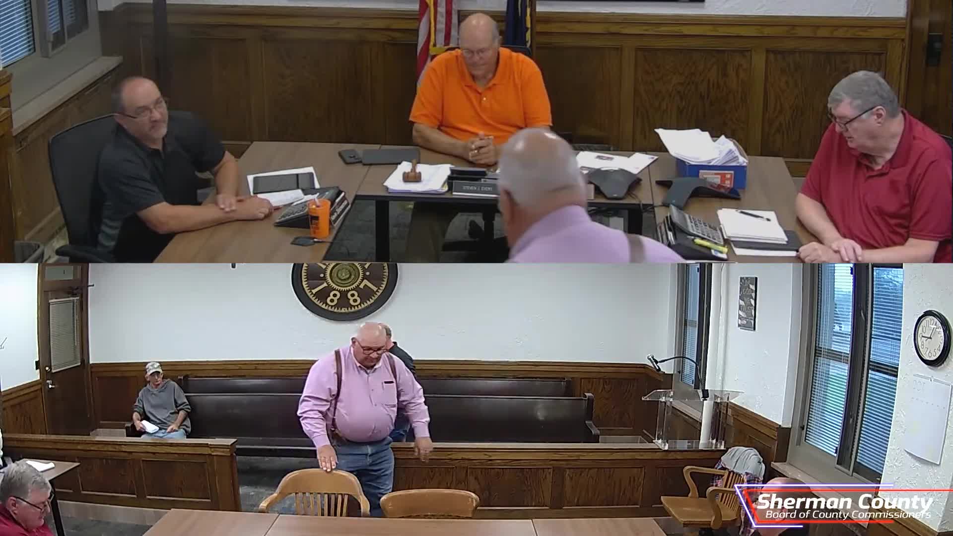 Sherman County hears extensive fairgrounds repair plan; commissioners cite funding limits