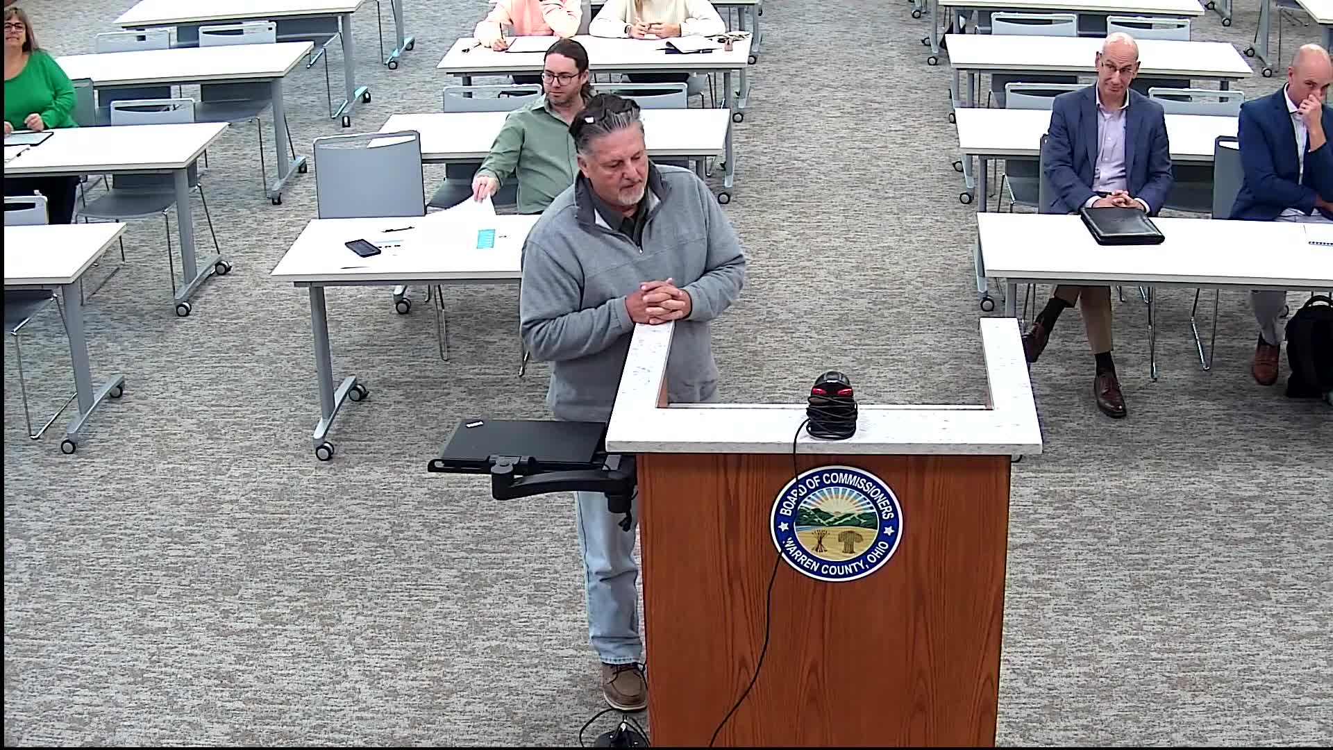 Warren County residents and officials discuss federal shutdown impacts and state property-tax reform during public comment